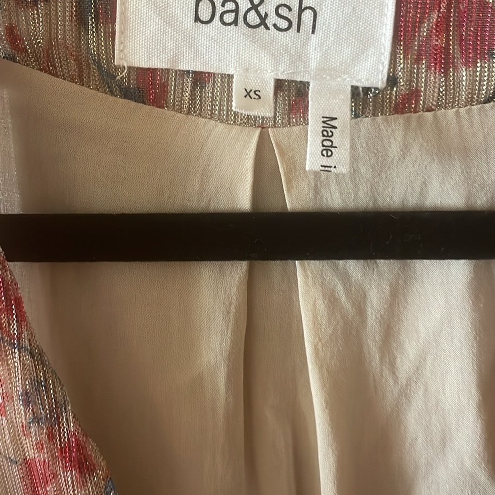 ba&sh Metallic Shimmery Ruched Dress - Picture 6 of 10
